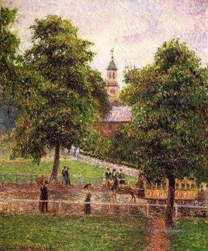 Iglesia en Kew 1892 Camille Pissarro paisaje Pinturas al óleo